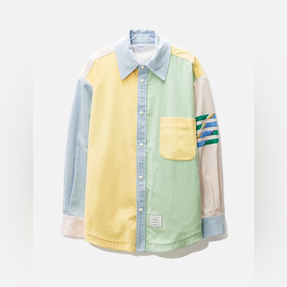 Thom Browne Funmix Shirt Jacket Men Size 3 NWT